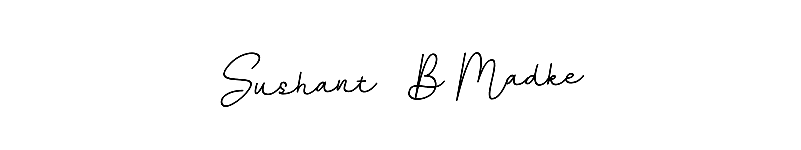 BallpointsItalic-DORy9 is a professional signature style that is perfect for those who want to add a touch of class to their signature. It is also a great choice for those who want to make their signature more unique. Get Sushant  B Madke name to fancy signature for free. Sushant  B Madke signature style 11 images and pictures png