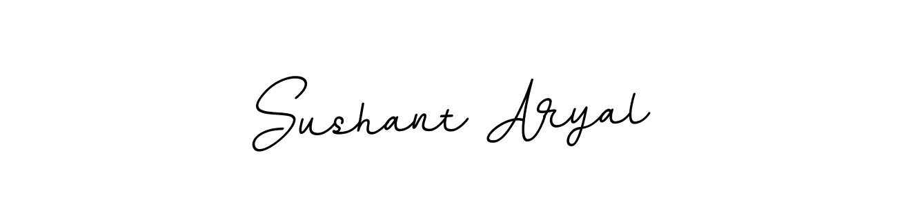 The best way (BallpointsItalic-DORy9) to make a short signature is to pick only two or three words in your name. The name Sushant Aryal include a total of six letters. For converting this name. Sushant Aryal signature style 11 images and pictures png