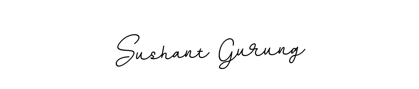The best way (BallpointsItalic-DORy9) to make a short signature is to pick only two or three words in your name. The name Sushant Gurung include a total of six letters. For converting this name. Sushant Gurung signature style 11 images and pictures png