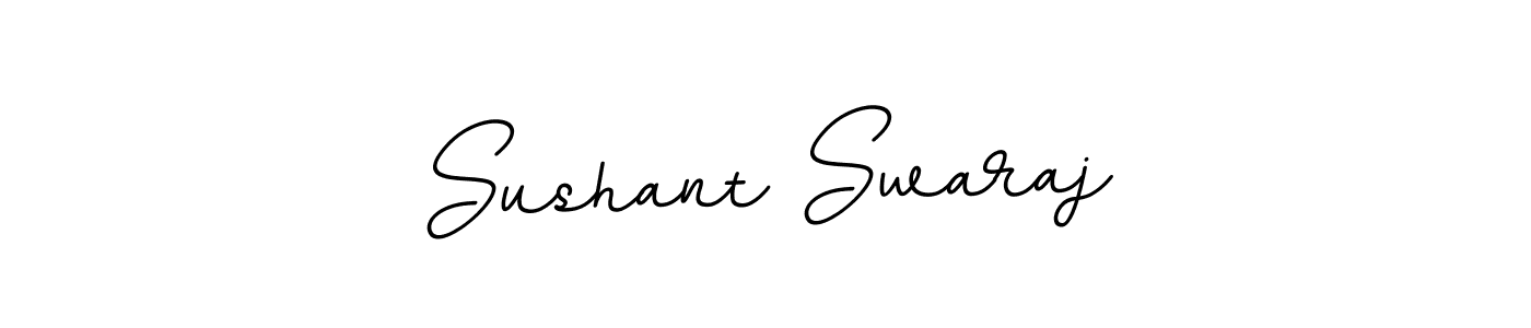 Create a beautiful signature design for name Sushant Swaraj. With this signature (BallpointsItalic-DORy9) fonts, you can make a handwritten signature for free. Sushant Swaraj signature style 11 images and pictures png