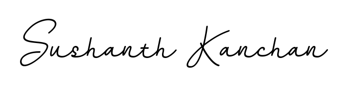 You can use this online signature creator to create a handwritten signature for the name Sushanth Kanchan. This is the best online autograph maker. Sushanth Kanchan signature style 11 images and pictures png