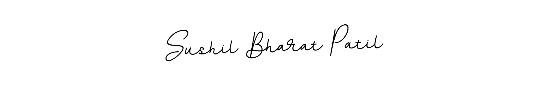 The best way (BallpointsItalic-DORy9) to make a short signature is to pick only two or three words in your name. The name Sushil Bharat Patil include a total of six letters. For converting this name. Sushil Bharat Patil signature style 11 images and pictures png