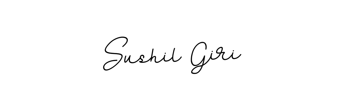 You should practise on your own different ways (BallpointsItalic-DORy9) to write your name (Sushil Giri) in signature. don't let someone else do it for you. Sushil Giri signature style 11 images and pictures png