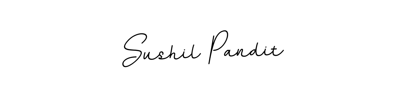 The best way (BallpointsItalic-DORy9) to make a short signature is to pick only two or three words in your name. The name Sushil Pandit include a total of six letters. For converting this name. Sushil Pandit signature style 11 images and pictures png