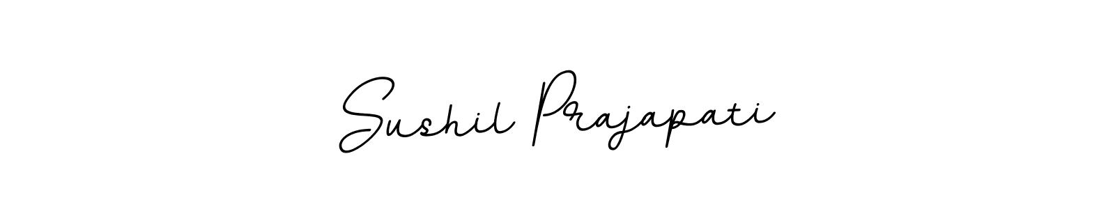 Use a signature maker to create a handwritten signature online. With this signature software, you can design (BallpointsItalic-DORy9) your own signature for name Sushil Prajapati. Sushil Prajapati signature style 11 images and pictures png