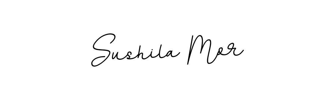 This is the best signature style for the Sushila Mor name. Also you like these signature font (BallpointsItalic-DORy9). Mix name signature. Sushila Mor signature style 11 images and pictures png