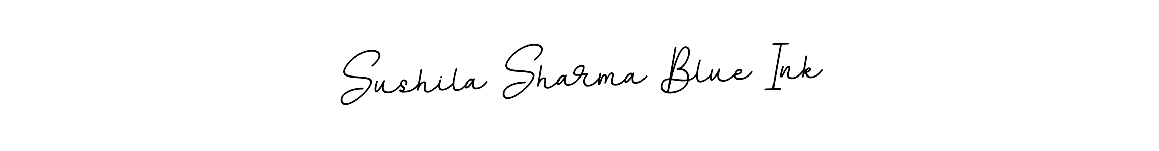 if you are searching for the best signature style for your name Sushila Sharma Blue Ink. so please give up your signature search. here we have designed multiple signature styles  using BallpointsItalic-DORy9. Sushila Sharma Blue Ink signature style 11 images and pictures png