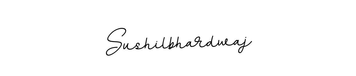 You should practise on your own different ways (BallpointsItalic-DORy9) to write your name (Sushilbhardwaj) in signature. don't let someone else do it for you. Sushilbhardwaj signature style 11 images and pictures png