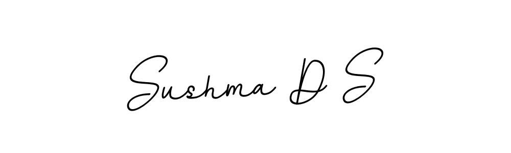 Use a signature maker to create a handwritten signature online. With this signature software, you can design (BallpointsItalic-DORy9) your own signature for name Sushma D S. Sushma D S signature style 11 images and pictures png