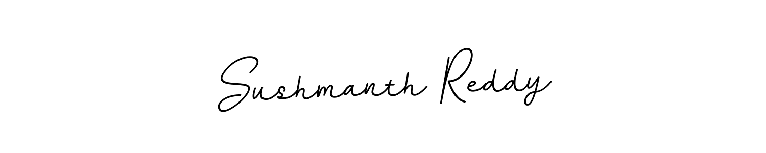 Make a beautiful signature design for name Sushmanth Reddy. With this signature (BallpointsItalic-DORy9) style, you can create a handwritten signature for free. Sushmanth Reddy signature style 11 images and pictures png