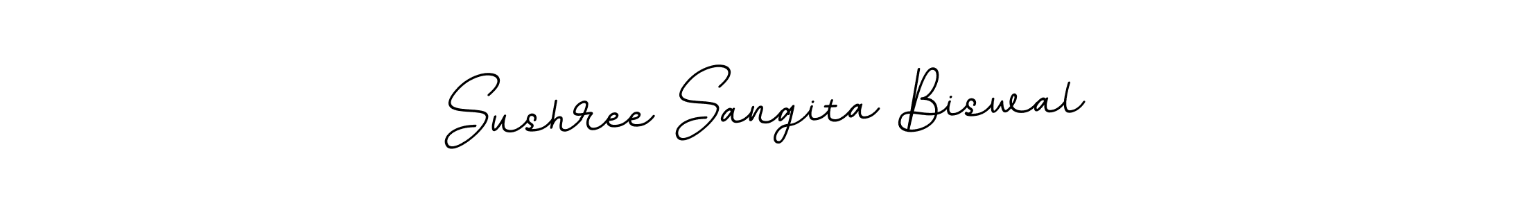 Make a beautiful signature design for name Sushree Sangita Biswal. With this signature (BallpointsItalic-DORy9) style, you can create a handwritten signature for free. Sushree Sangita Biswal signature style 11 images and pictures png