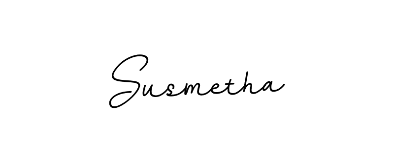Create a beautiful signature design for name Susmetha. With this signature (BallpointsItalic-DORy9) fonts, you can make a handwritten signature for free. Susmetha signature style 11 images and pictures png