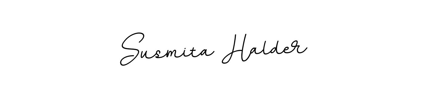 Make a beautiful signature design for name Susmita Halder. With this signature (BallpointsItalic-DORy9) style, you can create a handwritten signature for free. Susmita Halder signature style 11 images and pictures png