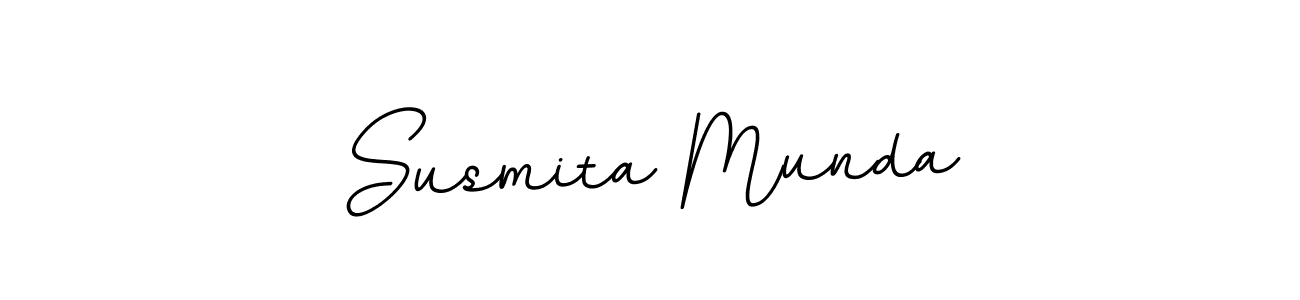 You should practise on your own different ways (BallpointsItalic-DORy9) to write your name (Susmita Munda) in signature. don't let someone else do it for you. Susmita Munda signature style 11 images and pictures png