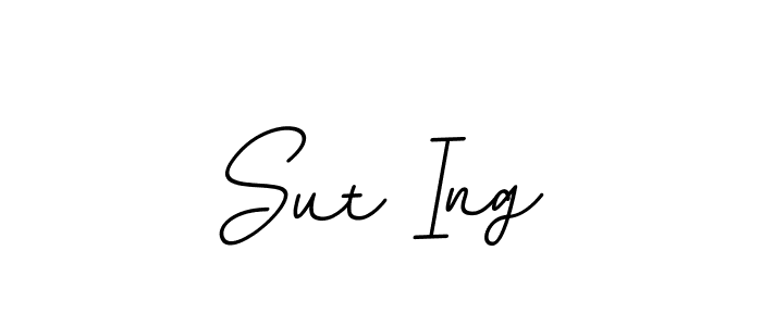 This is the best signature style for the Sut Ing name. Also you like these signature font (BallpointsItalic-DORy9). Mix name signature. Sut Ing signature style 11 images and pictures png