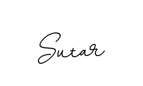 You should practise on your own different ways (BallpointsItalic-DORy9) to write your name (Sutar) in signature. don't let someone else do it for you. Sutar signature style 11 images and pictures png