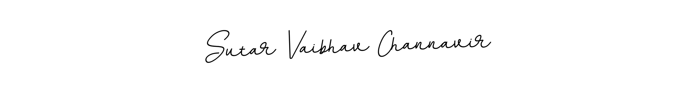 Create a beautiful signature design for name Sutar Vaibhav Channavir. With this signature (BallpointsItalic-DORy9) fonts, you can make a handwritten signature for free. Sutar Vaibhav Channavir signature style 11 images and pictures png