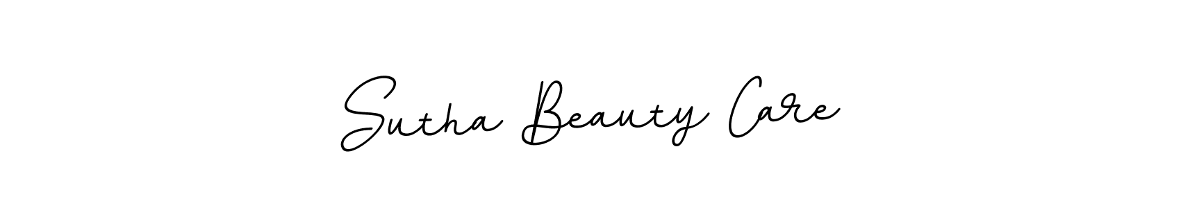 Make a beautiful signature design for name Sutha Beauty Care. Use this online signature maker to create a handwritten signature for free. Sutha Beauty Care signature style 11 images and pictures png