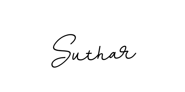 Use a signature maker to create a handwritten signature online. With this signature software, you can design (BallpointsItalic-DORy9) your own signature for name Suthar. Suthar signature style 11 images and pictures png