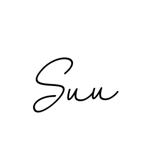 Design your own signature with our free online signature maker. With this signature software, you can create a handwritten (BallpointsItalic-DORy9) signature for name Suu. Suu signature style 11 images and pictures png