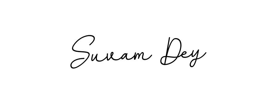 How to make Suvam Dey name signature. Use BallpointsItalic-DORy9 style for creating short signs online. This is the latest handwritten sign. Suvam Dey signature style 11 images and pictures png