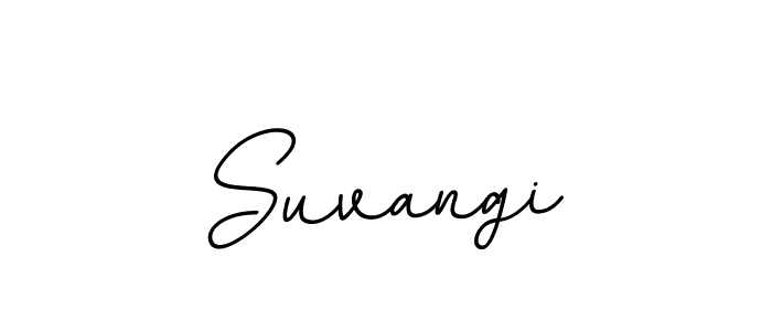Create a beautiful signature design for name Suvangi. With this signature (BallpointsItalic-DORy9) fonts, you can make a handwritten signature for free. Suvangi signature style 11 images and pictures png