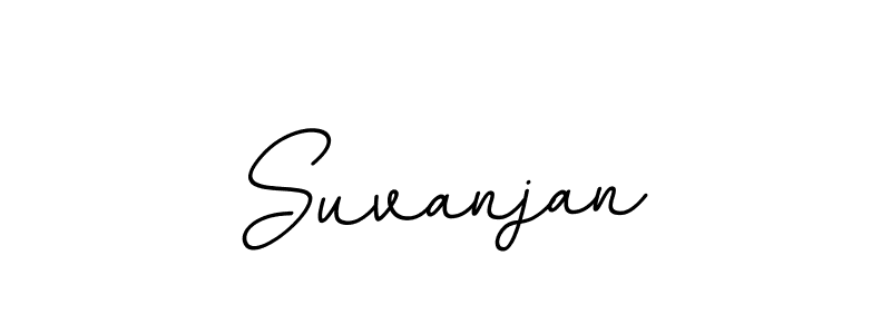 Use a signature maker to create a handwritten signature online. With this signature software, you can design (BallpointsItalic-DORy9) your own signature for name Suvanjan. Suvanjan signature style 11 images and pictures png