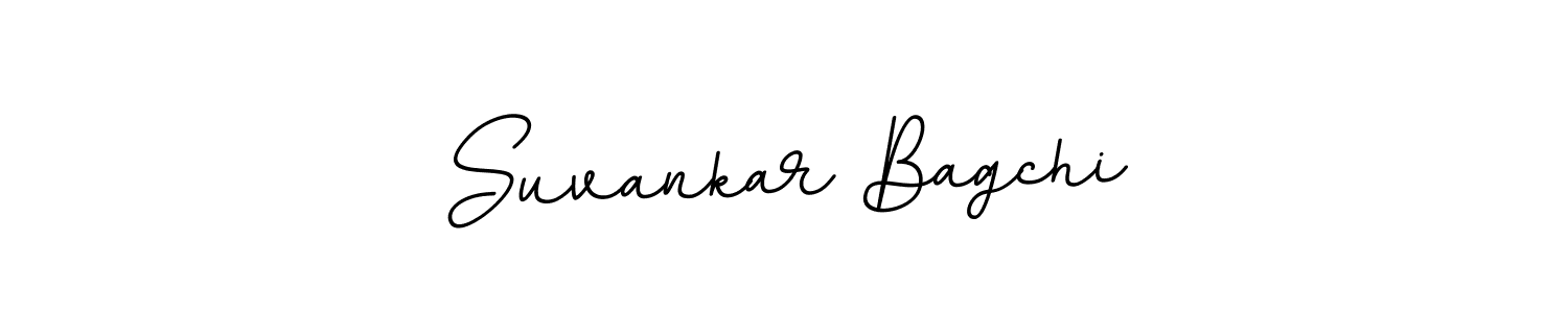 Make a beautiful signature design for name Suvankar Bagchi. With this signature (BallpointsItalic-DORy9) style, you can create a handwritten signature for free. Suvankar Bagchi signature style 11 images and pictures png