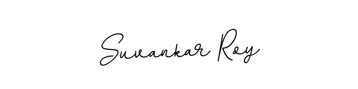 Create a beautiful signature design for name Suvankar Roy. With this signature (BallpointsItalic-DORy9) fonts, you can make a handwritten signature for free. Suvankar Roy signature style 11 images and pictures png