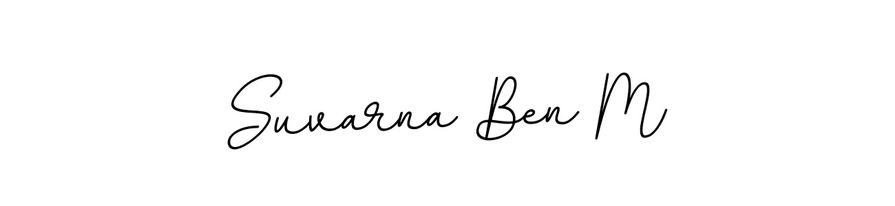 Similarly BallpointsItalic-DORy9 is the best handwritten signature design. Signature creator online .You can use it as an online autograph creator for name Suvarna Ben M. Suvarna Ben M signature style 11 images and pictures png