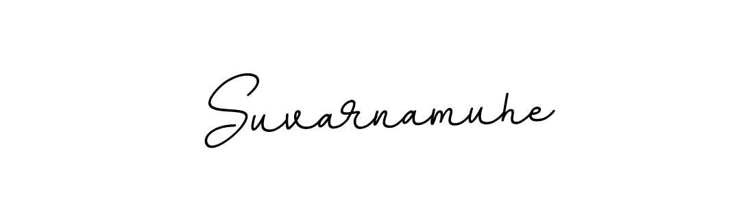 Create a beautiful signature design for name Suvarnamuhe. With this signature (BallpointsItalic-DORy9) fonts, you can make a handwritten signature for free. Suvarnamuhe signature style 11 images and pictures png