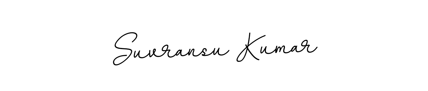 The best way (BallpointsItalic-DORy9) to make a short signature is to pick only two or three words in your name. The name Suvransu Kumar include a total of six letters. For converting this name. Suvransu Kumar signature style 11 images and pictures png