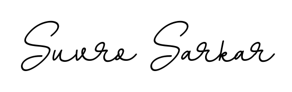 Generate high-definition signature styles for Suvro Sarkar. The BallpointsItalic-DORy9 typeface ensures crisp legibility and sophisticated design. Suvro Sarkar signature style 11 images and pictures png