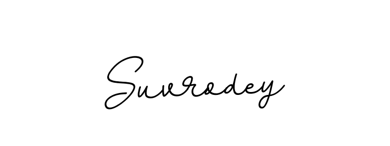 How to make Suvrodey name signature. Use BallpointsItalic-DORy9 style for creating short signs online. This is the latest handwritten sign. Suvrodey signature style 11 images and pictures png