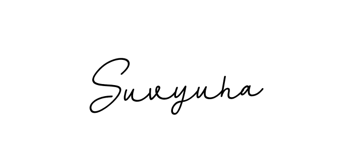 The best way (BallpointsItalic-DORy9) to make a short signature is to pick only two or three words in your name. The name Suvyuha include a total of six letters. For converting this name. Suvyuha signature style 11 images and pictures png