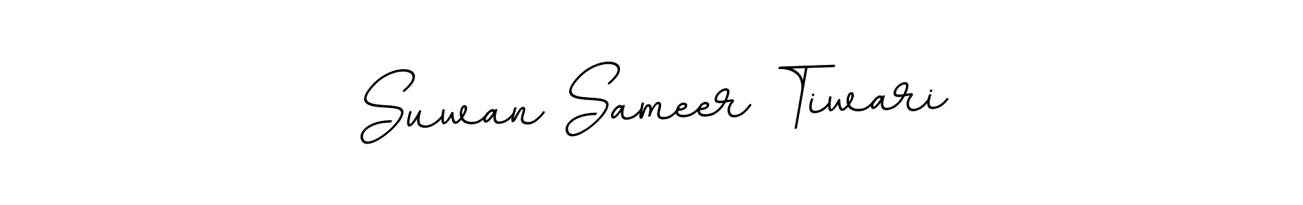 It looks lik you need a new signature style for name Suwan Sameer Tiwari. Design unique handwritten (BallpointsItalic-DORy9) signature with our free signature maker in just a few clicks. Suwan Sameer Tiwari signature style 11 images and pictures png