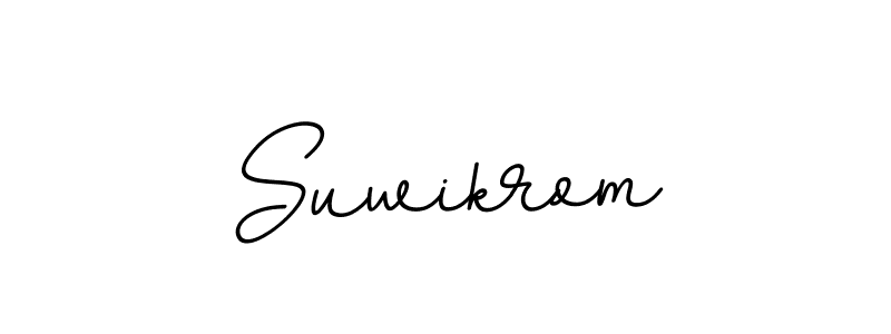 Create a beautiful signature design for name Suwikrom. With this signature (BallpointsItalic-DORy9) fonts, you can make a handwritten signature for free. Suwikrom signature style 11 images and pictures png