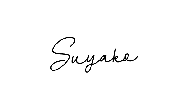 Use a signature maker to create a handwritten signature online. With this signature software, you can design (BallpointsItalic-DORy9) your own signature for name Suyako. Suyako signature style 11 images and pictures png