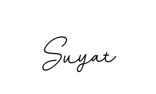 How to make Suyat name signature. Use BallpointsItalic-DORy9 style for creating short signs online. This is the latest handwritten sign. Suyat signature style 11 images and pictures png