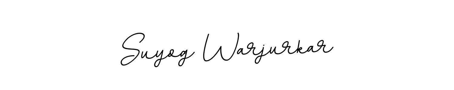 The best way (BallpointsItalic-DORy9) to make a short signature is to pick only two or three words in your name. The name Suyog Warjurkar include a total of six letters. For converting this name. Suyog Warjurkar signature style 11 images and pictures png