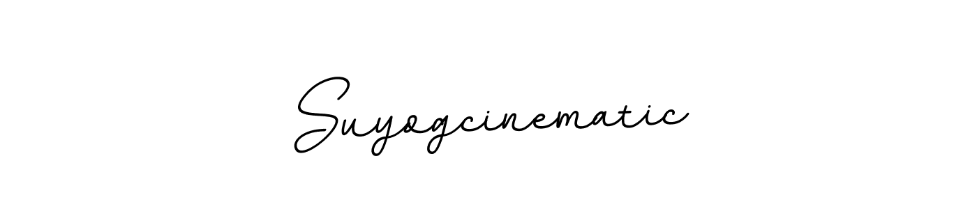 Make a beautiful signature design for name Suyogcinematic. With this signature (BallpointsItalic-DORy9) style, you can create a handwritten signature for free. Suyogcinematic signature style 11 images and pictures png