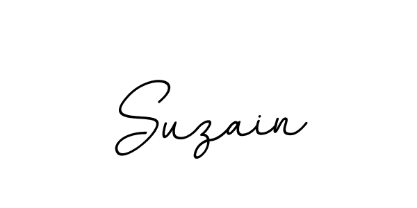 How to make Suzain name signature. Use BallpointsItalic-DORy9 style for creating short signs online. This is the latest handwritten sign. Suzain signature style 11 images and pictures png