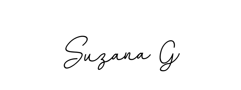 Suzana G stylish signature style. Best Handwritten Sign (BallpointsItalic-DORy9) for my name. Handwritten Signature Collection Ideas for my name Suzana G. Suzana G signature style 11 images and pictures png