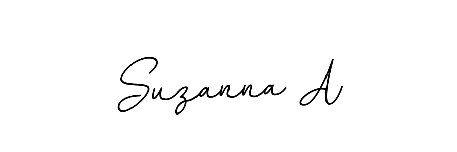 Create a beautiful signature design for name Suzanna A. With this signature (BallpointsItalic-DORy9) fonts, you can make a handwritten signature for free. Suzanna A signature style 11 images and pictures png