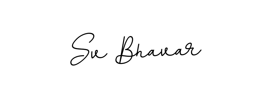 Sv Bhavar stylish signature style. Best Handwritten Sign (BallpointsItalic-DORy9) for my name. Handwritten Signature Collection Ideas for my name Sv Bhavar. Sv Bhavar signature style 11 images and pictures png