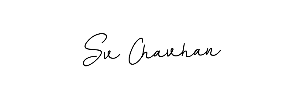 Make a beautiful signature design for name Sv Chavhan. With this signature (BallpointsItalic-DORy9) style, you can create a handwritten signature for free. Sv Chavhan signature style 11 images and pictures png