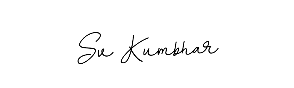 How to make Sv Kumbhar signature? BallpointsItalic-DORy9 is a professional autograph style. Create handwritten signature for Sv Kumbhar name. Sv Kumbhar signature style 11 images and pictures png