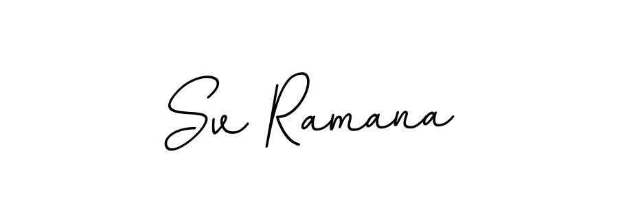 Use a signature maker to create a handwritten signature online. With this signature software, you can design (BallpointsItalic-DORy9) your own signature for name Sv Ramana. Sv Ramana signature style 11 images and pictures png