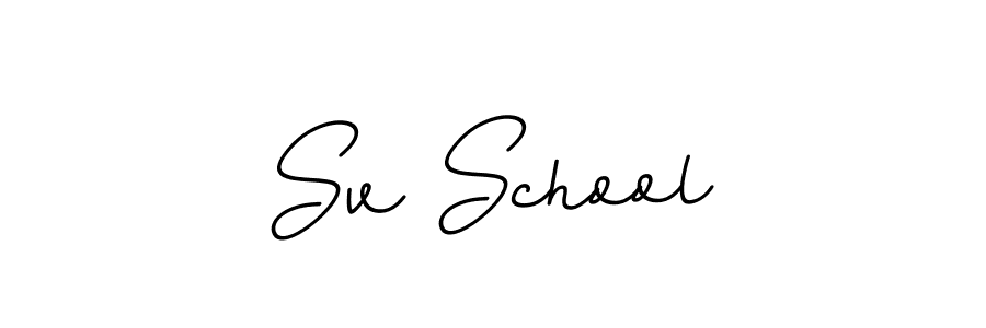 Check out images of Autograph of Sv School name. Actor Sv School Signature Style. BallpointsItalic-DORy9 is a professional sign style online. Sv School signature style 11 images and pictures png