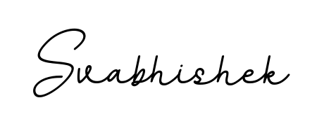 Try this chic Svabhishek handwritten sign style. Using BallpointsItalic-DORy9 font elements, it gives your name a sleek, memorable identity. Svabhishek signature style 11 images and pictures png